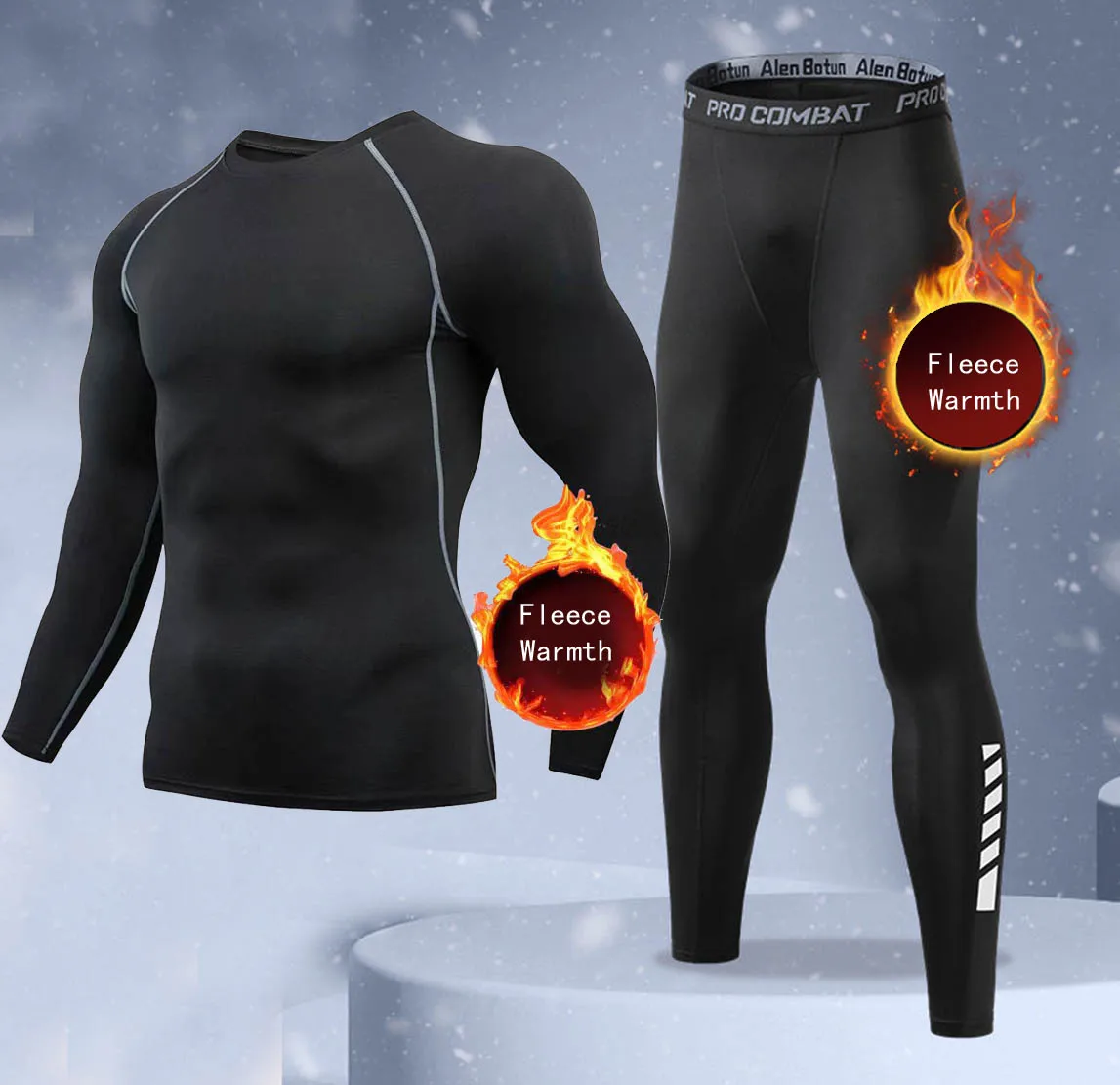 Thermal Long John - طقم ملابس داخلية شتوية دافئة للرجال
