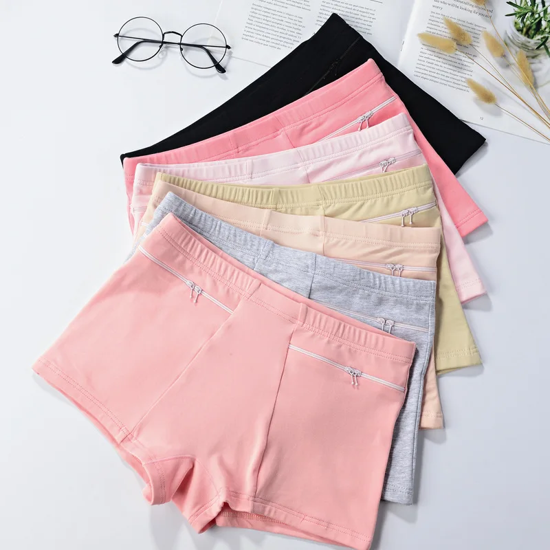 Boxer Brief Pack Cotton - شورت صيفي نسائي بجيوب، شورت أمان
