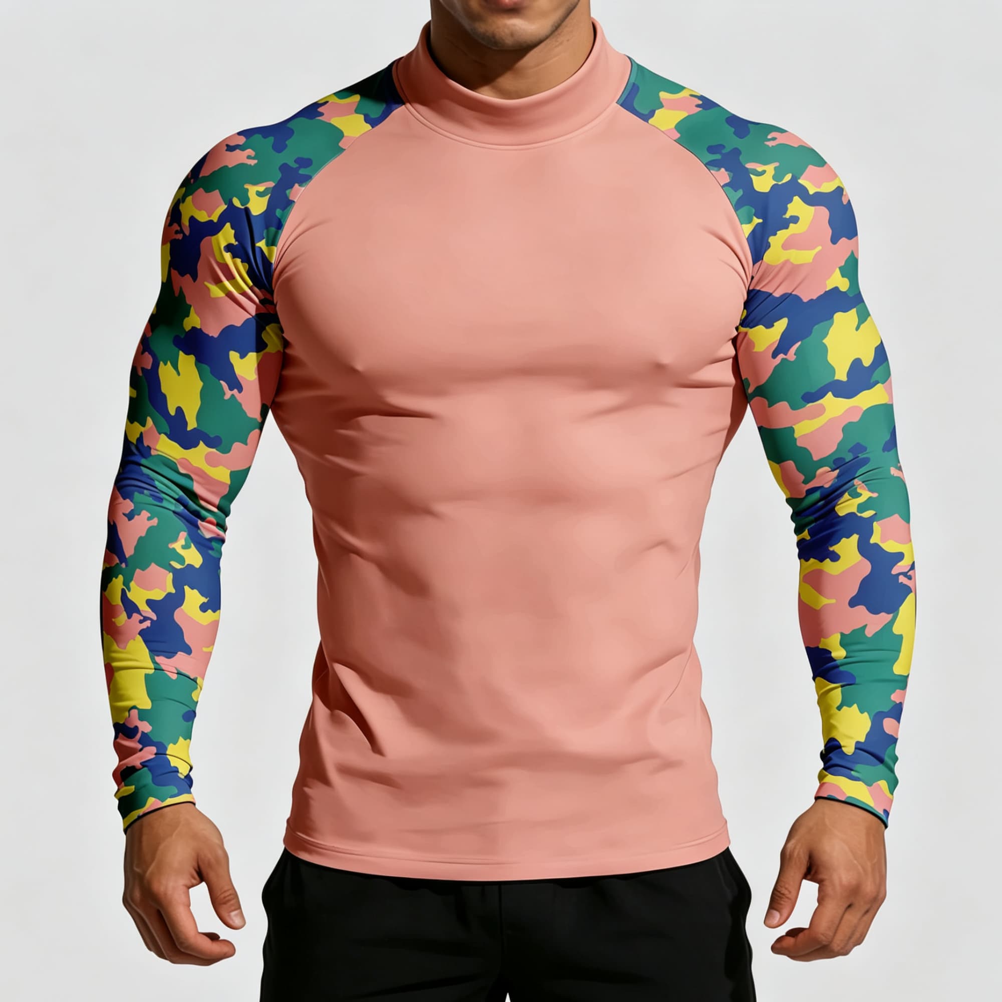 قميص رجالي بطبعة التمويه بألوا - مراجعة Base Layer Top وسعره