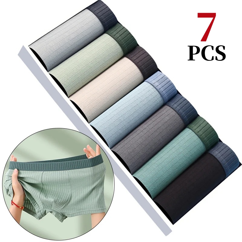 7 قطعة/الوحدة الرجال ملابس داخ - مراجعة Boxer Brief Pack Cotton وسعره
