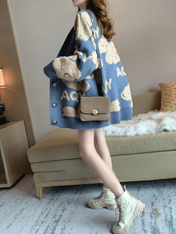 كارديجان نسائي فضفاض محبوك بنق - مراجعة Thermal Long John وسعره