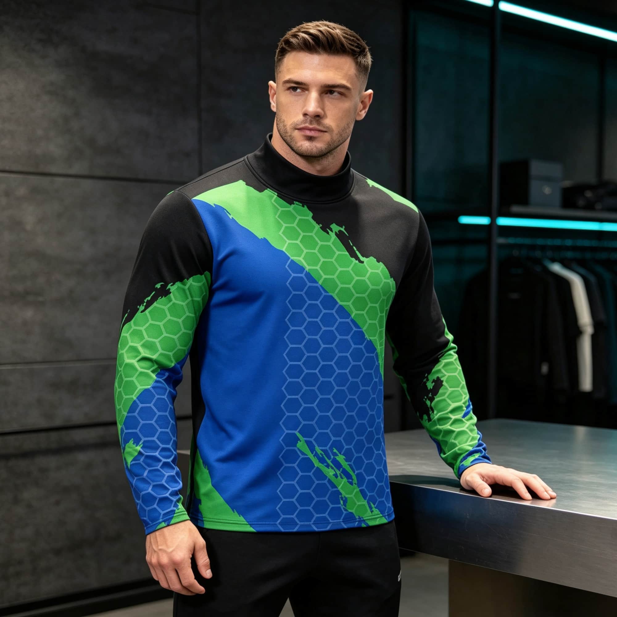 قميص رجالي بأكمام طويلة وياقة  - مراجعة Base Layer Top وسعره